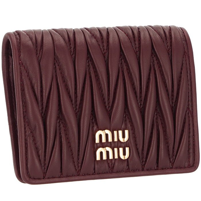 miu miu（ミュウミュウ） 【並行輸入品】 財布 二つ折り マテラッセ