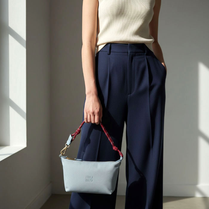 miu miu（ミュウミュウ） 【並行輸入品】 ポーチ ギャバジン