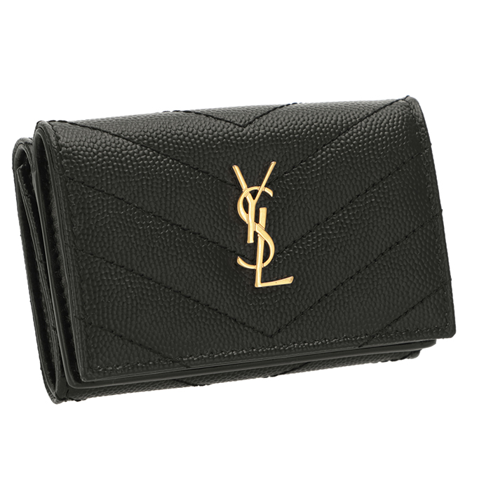 SAINT LAURENT 【並行輸入品】サンローラン 財布 三つ折り モノグラム
