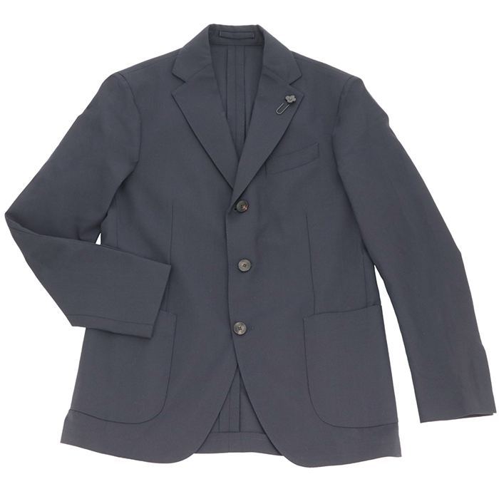 【並行輸入品】 LARDINI メンズ テーラードジャケット ネイビー JAPAN FIT ADVANCE D7 IV6000AQ 63404の画像