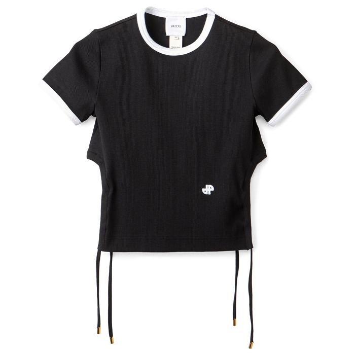 PATOU（パトゥ） 【並行輸入品】 PATOU Tシャツ リブ カットアウト