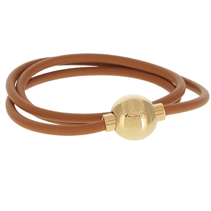【並行輸入品】 ロエベ LOEWE ブレスレット ペブル レザーブレスレット カーフ ユニセックス 2026年春夏新作 JJ07240X01 0020の画像