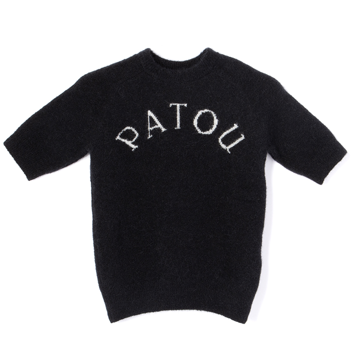 パトゥ　アルパカニット　S PATOU パトゥ ニット ロゴ セーター モックネック 半袖
