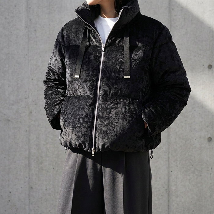 HERNO（ヘルノ） 【並行輸入品】 ダウンジャケット Resort/VELVET MESH