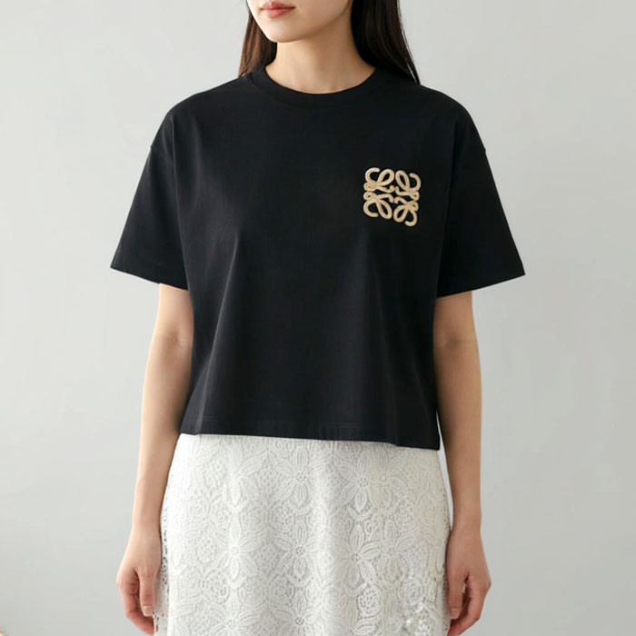 【並行輸入品】 ロエベ LOEWE Tシャツ ボクシーフィット アナグラムロゴ パウラズ イビザ 半袖シャツ オーバーサイズ 2026年春夏新作 S616Y22X87 0056の画像