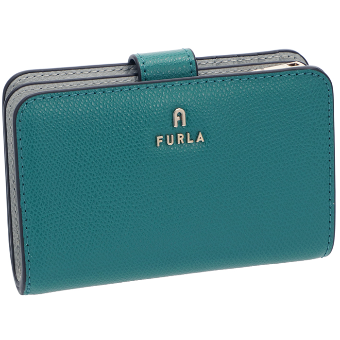 新品 フルラ FURLA 2つ折り財布 カメリア コンパクトウォレット M アマトエール ブルー/クリスタッロ フルラ FURLA 2つ折り財布 カメリア コンパクトウォレット S WP00315