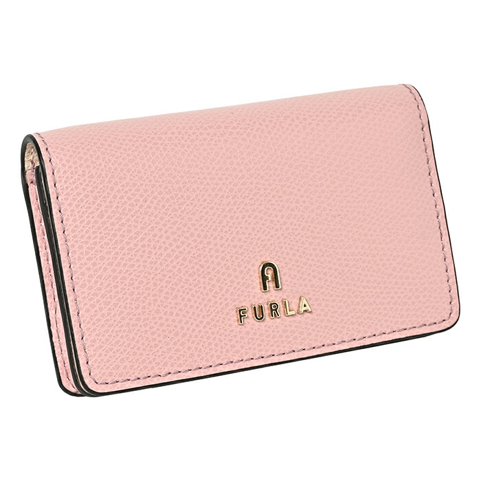 FURLA カードケース 二つ折り スモール カメリア ビジネスカード