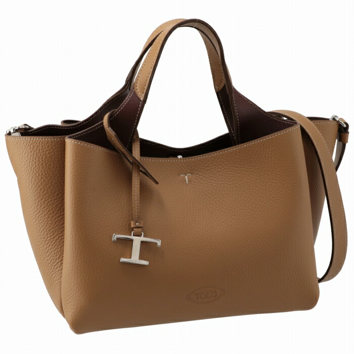 【極美品】トッズ☆ディーバッグ　D-BAG　ハンドバッグ　シボ革　チャーム TOD'S（トッズ） 【並行輸入品】 ハンドバッグ ミニ レザー T