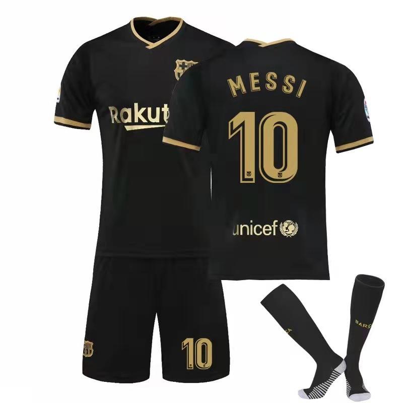 FCバルセロナ2021/2021 メッシ 子供/大人用 メンズ サッカーユニフォーム メッシ 背番号10 ユニフォーム 上下3点セット ユニフォーム｜asagaoshoutenn｜03