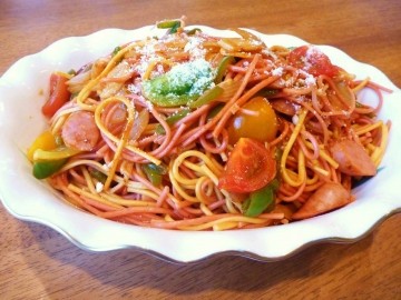 お野菜パスタ　ロング　かぼちゃのスパゲッティーニ