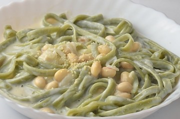 お野菜パスタ　ロング　ほうれん草のタリオリー二