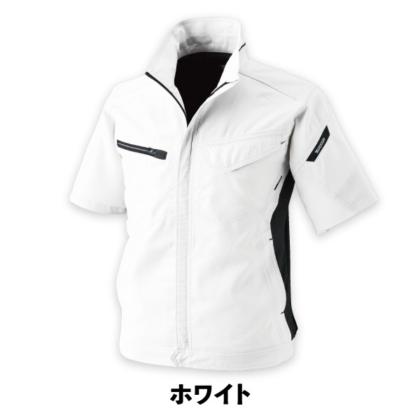 TS DESIGN ジャケット 半袖 作業服 ブルゾン ワークウェア シンプル 藤和 8156｜asahi-uni｜02