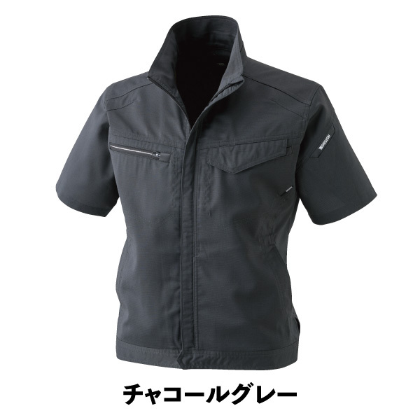 TS DESIGN ジャケット 半袖 作業服 3L以上 ブルゾン ワークウェア シンプル 藤和 8156｜asahi-uni｜03