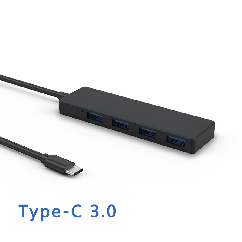 USBハブ 3.0 4ポート 薄型 Type-C タイプC USB ハブ小型 拡張 4in1 hub 変換アダプタ アルミ合金製 ノートPC パソコン 充電 TypeC