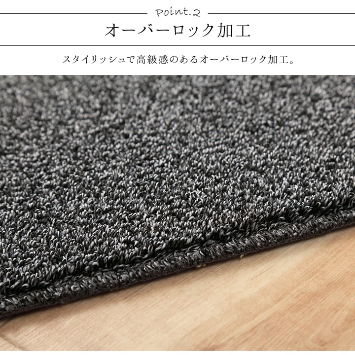 イケヒコ ラグ カーペット クレイド ループパイル 正方形 約2畳 約185