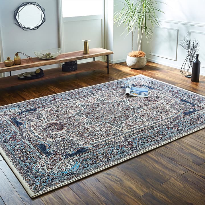 イケヒコ エジプト製 絨毯 カーペット 約160×235cm エクセレント