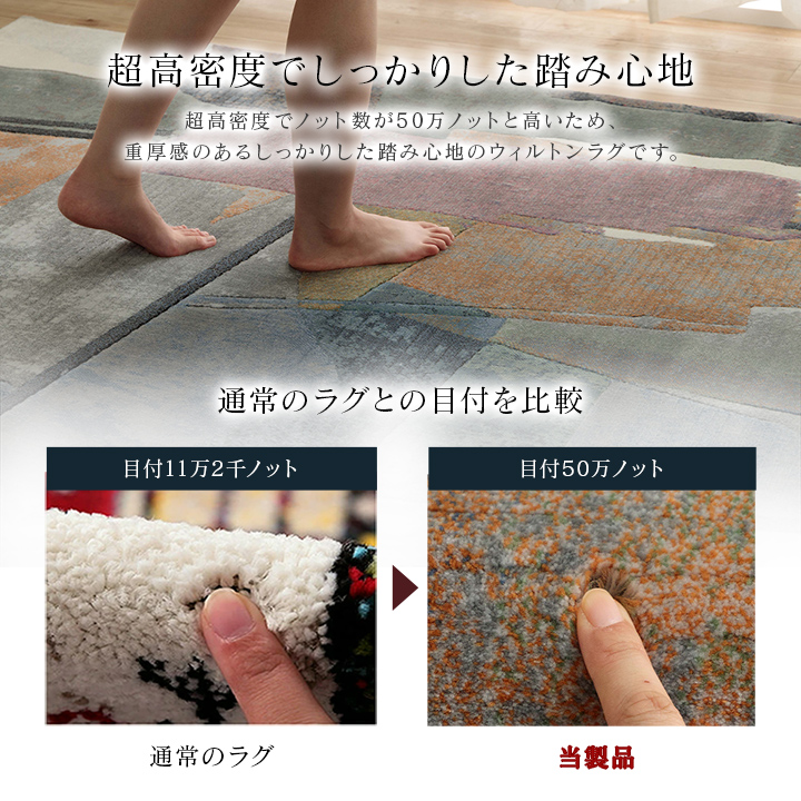 デザインラグ ウィルトンカーペット スピネル 約133×195cm 長方形 ベルギー製 モダン柄 ヴィンテージ調 絨毯 ウィルトン織 抗菌防臭 耐久性 丈夫 遊び毛