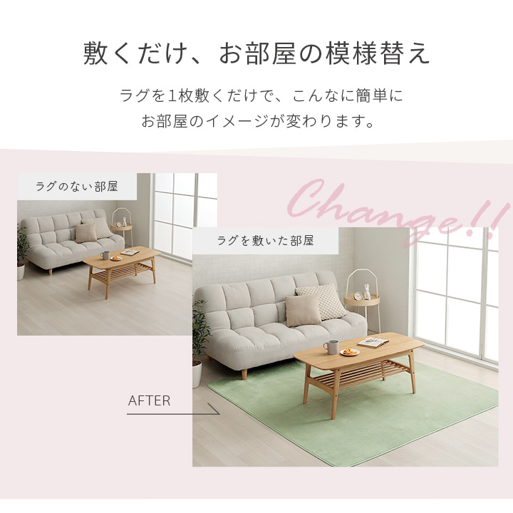 【新品・4営業日で発送】イケヒコ ラグ カーペット 3畳 洗える 抗菌 防臭 無地 『WSプランタ』 ブラウン 約200×250cm （ホットカーペット対応）