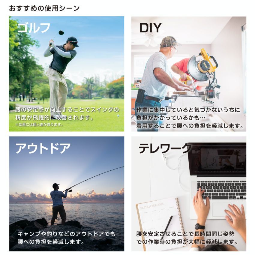 RAKU 腰補強ベルト ワーキングサポーター Rakunina~ru ラクニナ〜ル 腰