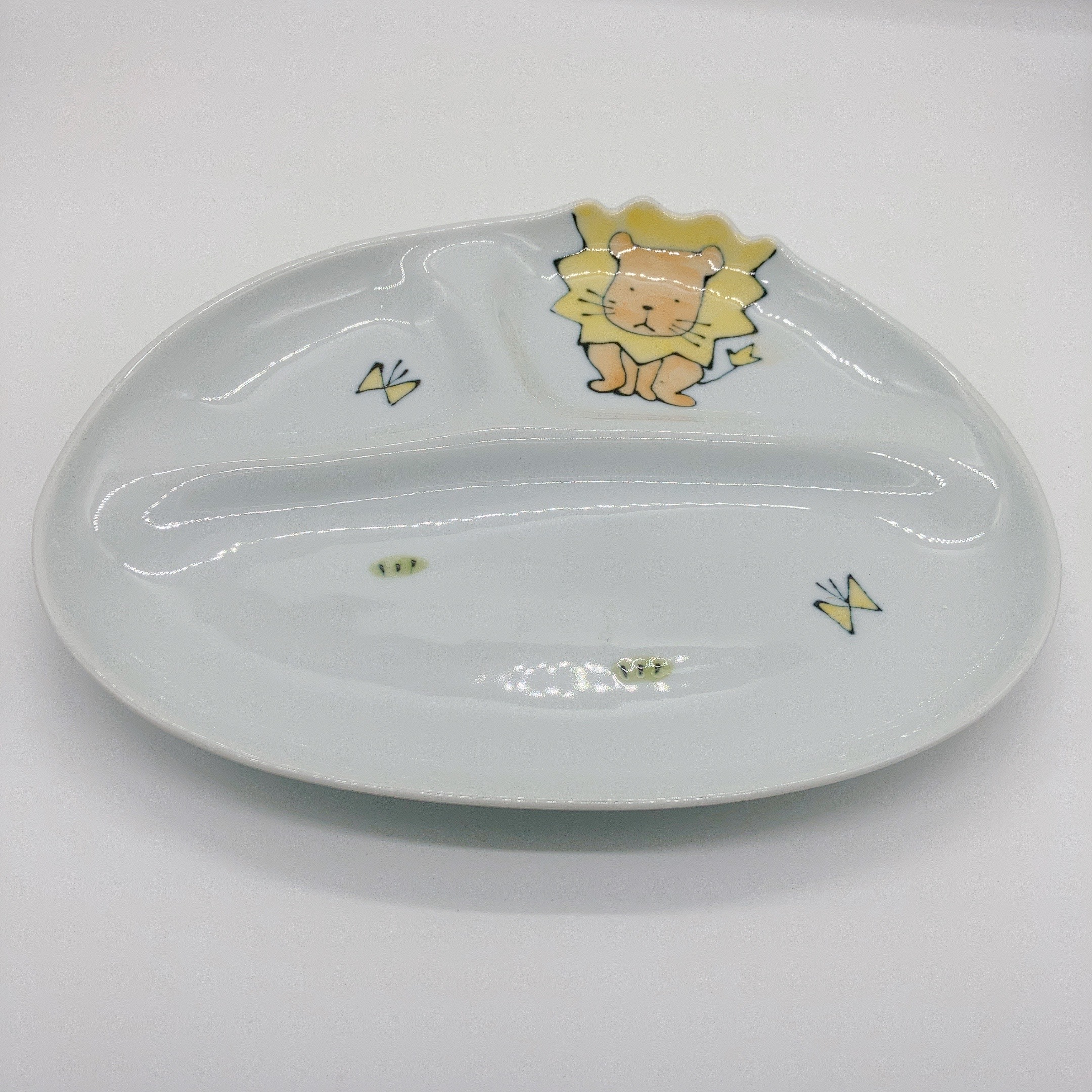 訳あり品 仕切り皿 お子様プレート アウトレット かわいい 波佐見焼