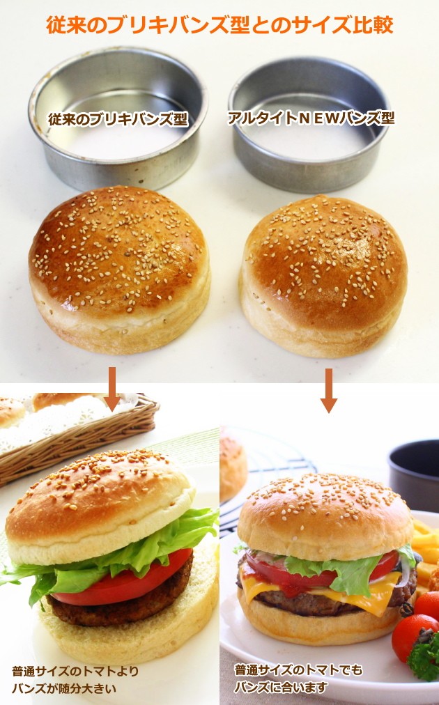 バンズ型　3個セット 浅井商店オリジナルアルタイト ＮＥＷバンズ型