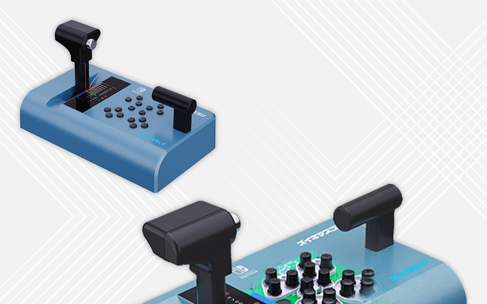 即納可能】【新品】ズイキマスコン for Nintendo Switch BLUE［電車で