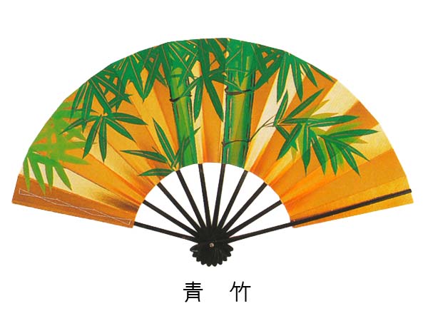 舞扇子 両面金 黒塗 松 竹 梅 日本製 （te405-407）654-656 9寸5分