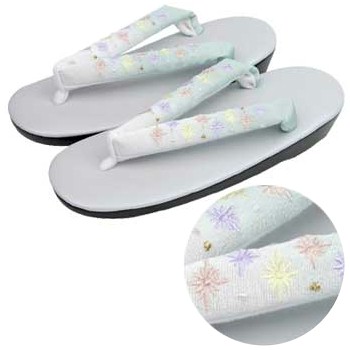 きもの日和●ハイヒールウレタン底草履(M/薄紫桃)日本製tzz329D