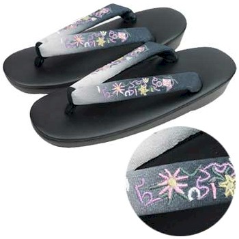 きもの日和●ハイヒールウレタン底草履(M/薄紫桃)日本製tzz329D