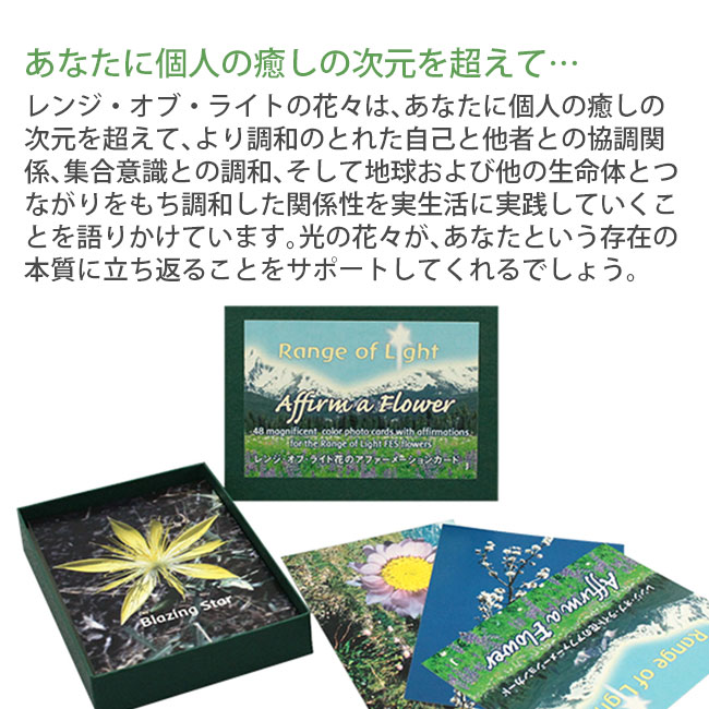 レンジオブライトアファメーションカード FESフラワーエッセンス 日本