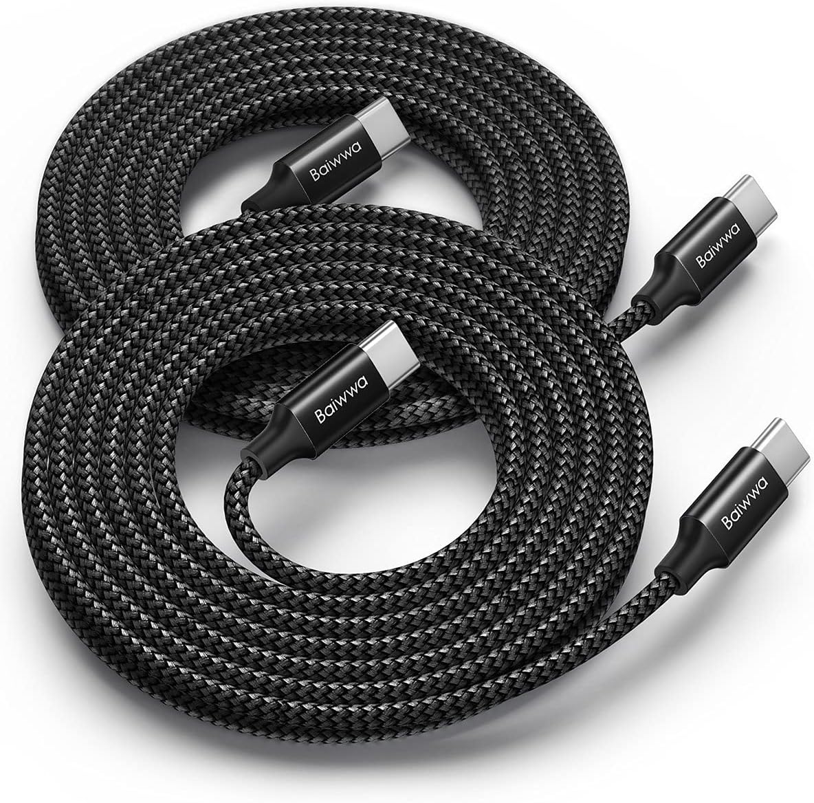 3m 2本 USB C ケーブル PD対応 60W急速充電 Baiwwa Type to CtoC 充電