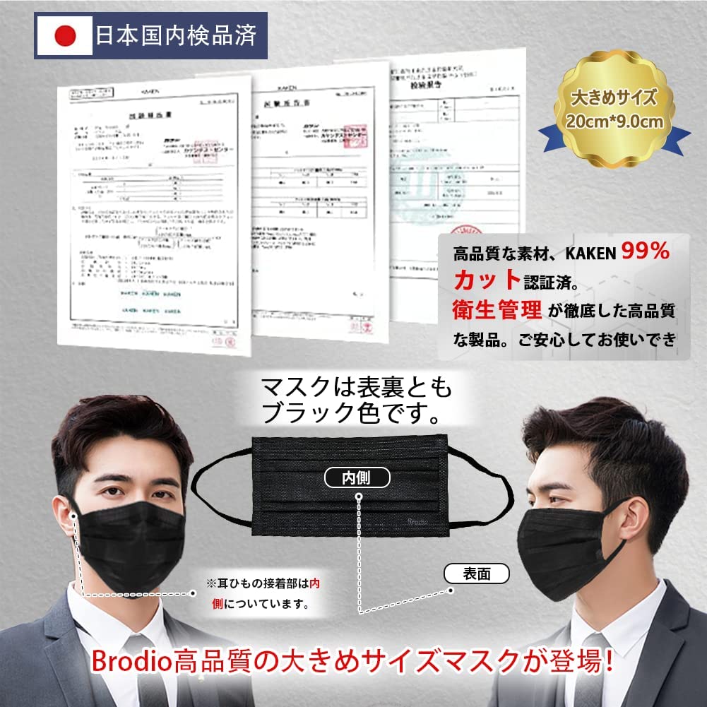30枚 個包装 超大きめ マスク 不職布 幅200mm フィット感UP！耳が痛く