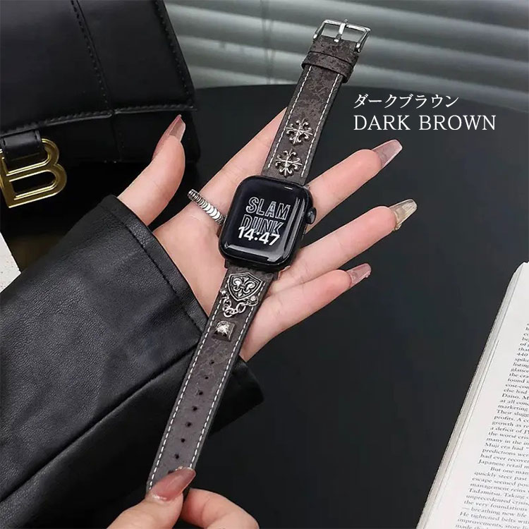 アップルウォッチ バンド 11 10 本革 メンズ レディース 46mm 45mm 44mm 42mm series 9 8 7 6 5 4 3 SE SE2 ロック ヴィンテージ 革 レザー 40mm 41mm 38mm 49mm | Apple Watch | 03