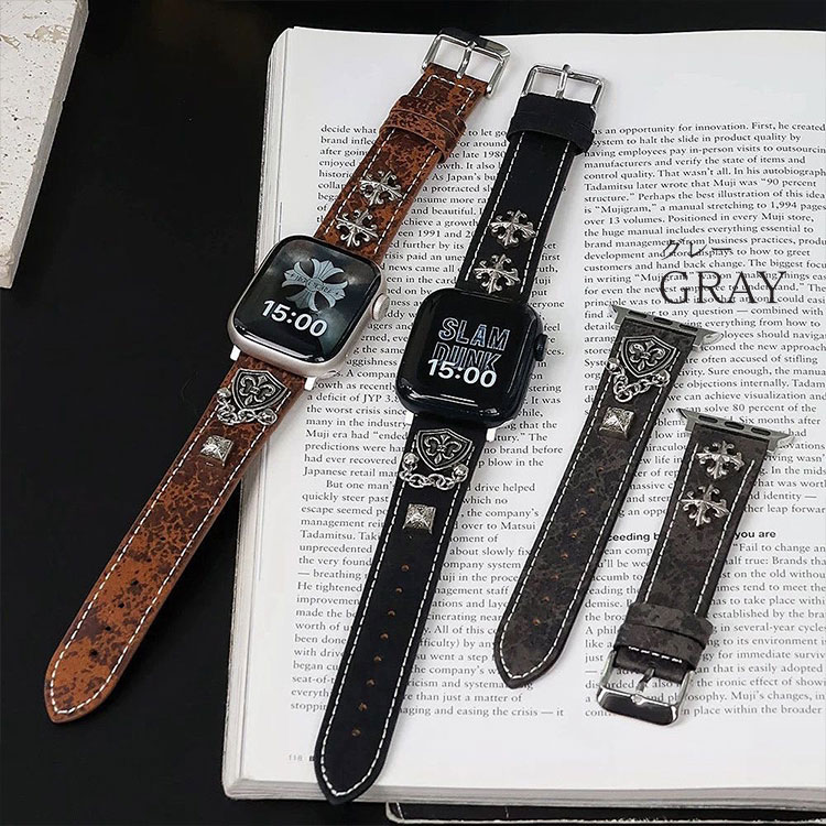 アップルウォッチ バンド 11 10 本革 メンズ レディース 46mm 45mm 44mm 42mm series 9 8 7 6 5 4 3 SE SE2 ロック ヴィンテージ 革 レザー 40mm 41mm 38mm 49mm | Apple Watch | 04