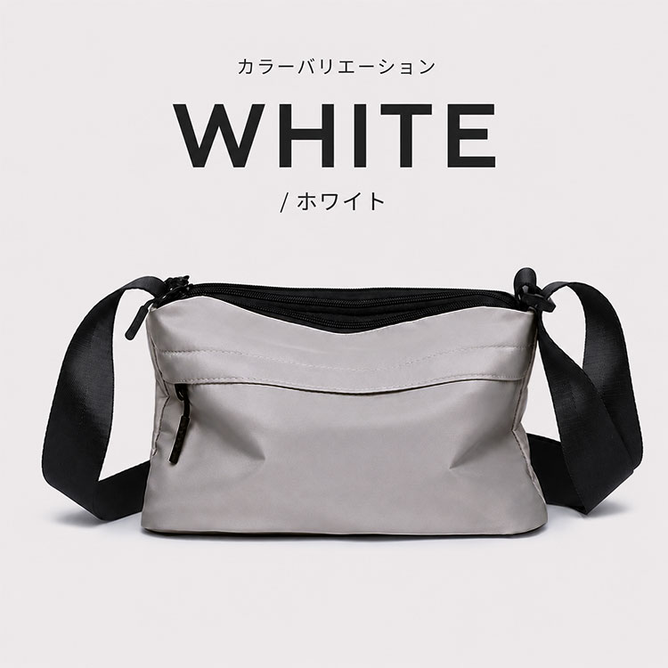 ボディバッグ メンズ サコッシュ バッグ 斜め掛け 撥水 コンパクト トリプルファスナー 多収納 多機能 軽い 軽量 小さめ スポーツ ショルダー ナイロン |  | 04