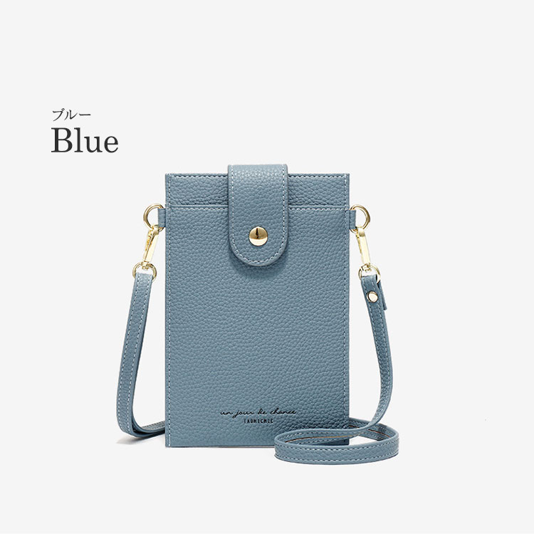 スマホポシェット レディース 財布 サコッシュ おしゃれ スマホショルダー スマホポーチ バッグ 薄型 軽量 革 レザー ポーチ 肩掛け スマホ iPhone くすみカラー |  | 03