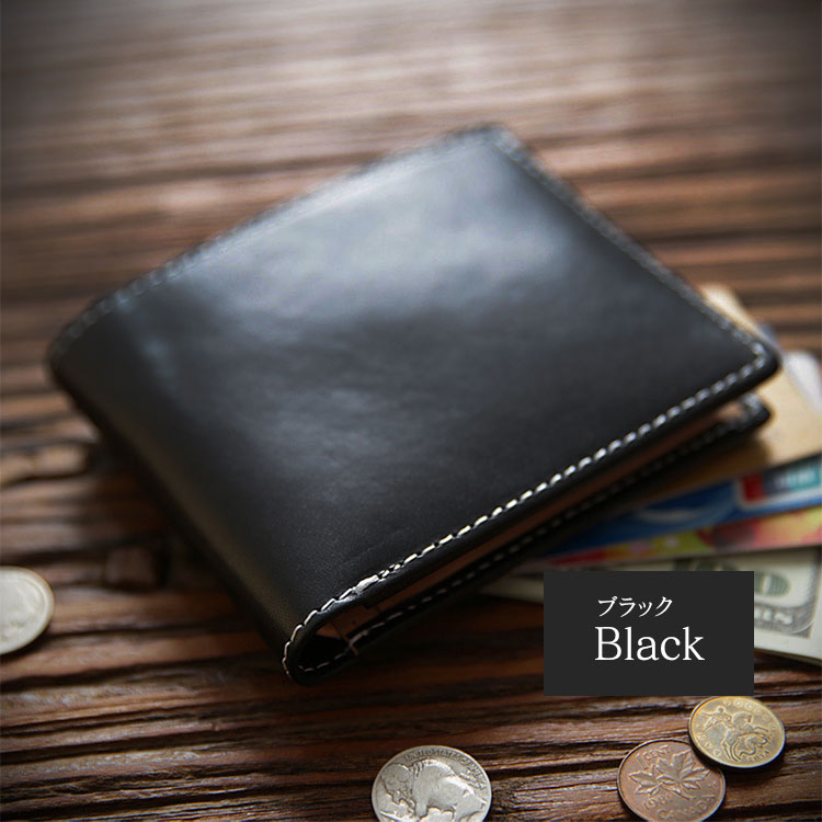 二つ折り財布 メンズ 牛革 財布 イタリアンレザー 本革 薄型 高級 おしゃれ 革 薄い レザー 20代 30代 40代 50代 たくさん入る 小さめ 社会人 父の日 ギフト |  | 01