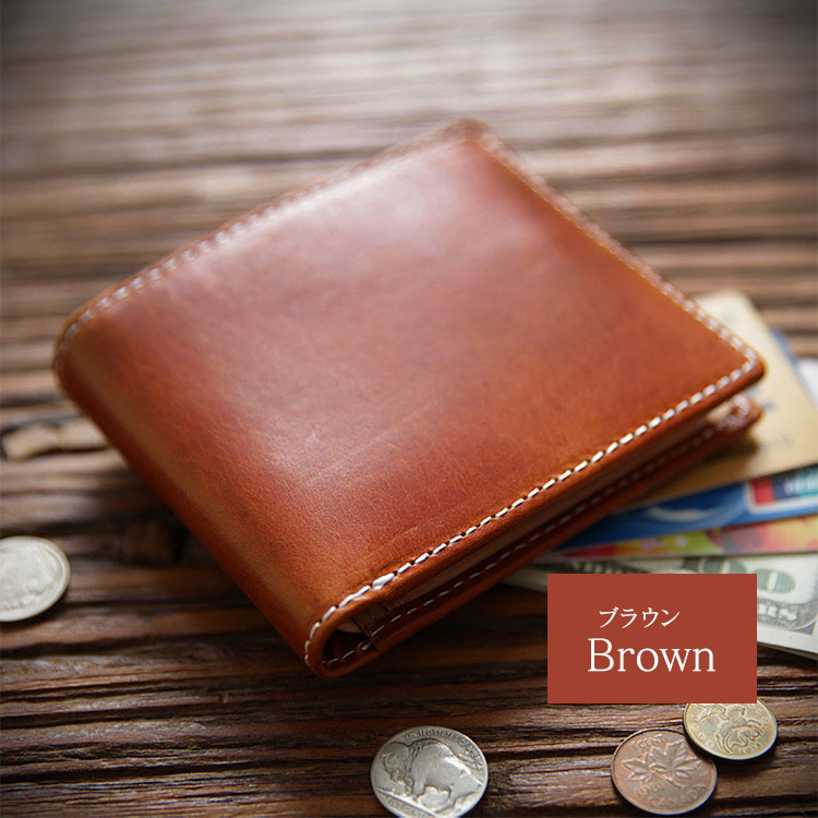 二つ折り財布 メンズ 牛革 財布 イタリアンレザー 本革 薄型 高級 おしゃれ 革 薄い レザー 20代 30代 40代 50代 たくさん入る 小さめ 社会人 父の日 ギフト |  | 03