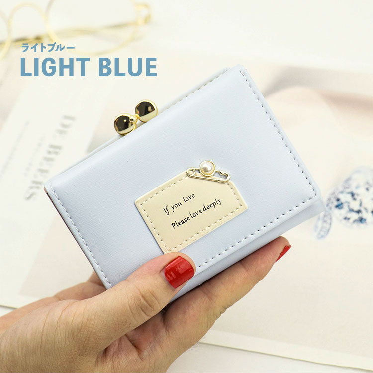 財布 レディース 三つ折り財布 アンピン がま口 がまぐち 小さめ 軽量 コンパクト おしゃれ かわいい ブランド 小銭入れ 札入れ 薄型 女の子 高校生 |  | 04