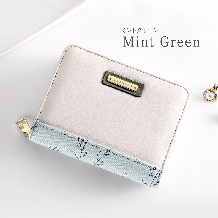 二つ折り財布 レディース 財布 使いやすい 可愛い カード入れ バイカラー ファスナー 小銭入れ 小さめ コンパクト 女の子 小学生 中学生 高校生 大人 子ども |  | 04