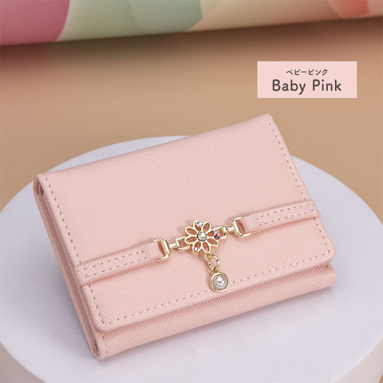 三つ折り財布 レディース がま口財布 小さめ コンパクト おしゃれ 小銭 ICカード 小学生 中学生 高校生 パステル くすみカラー かわいい 子供 こども 女の子 |  | 05