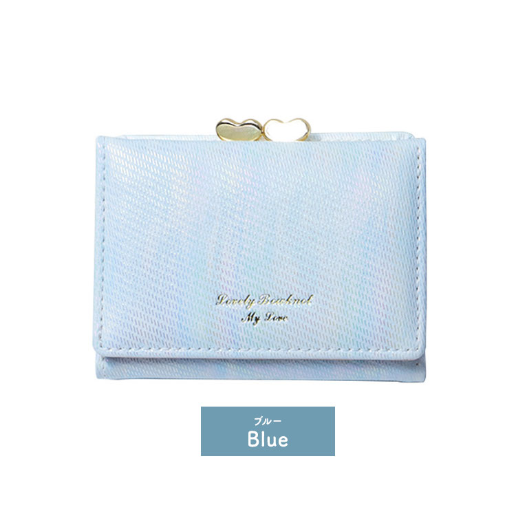 三つ折り財布 レディース がま口 財布 女の子 光沢 虹色 かわいい 高校生 中学生 小学生 ICカード コンパクト 大容量 がま口財布 こども 子ども 10代 20代 |  | 04