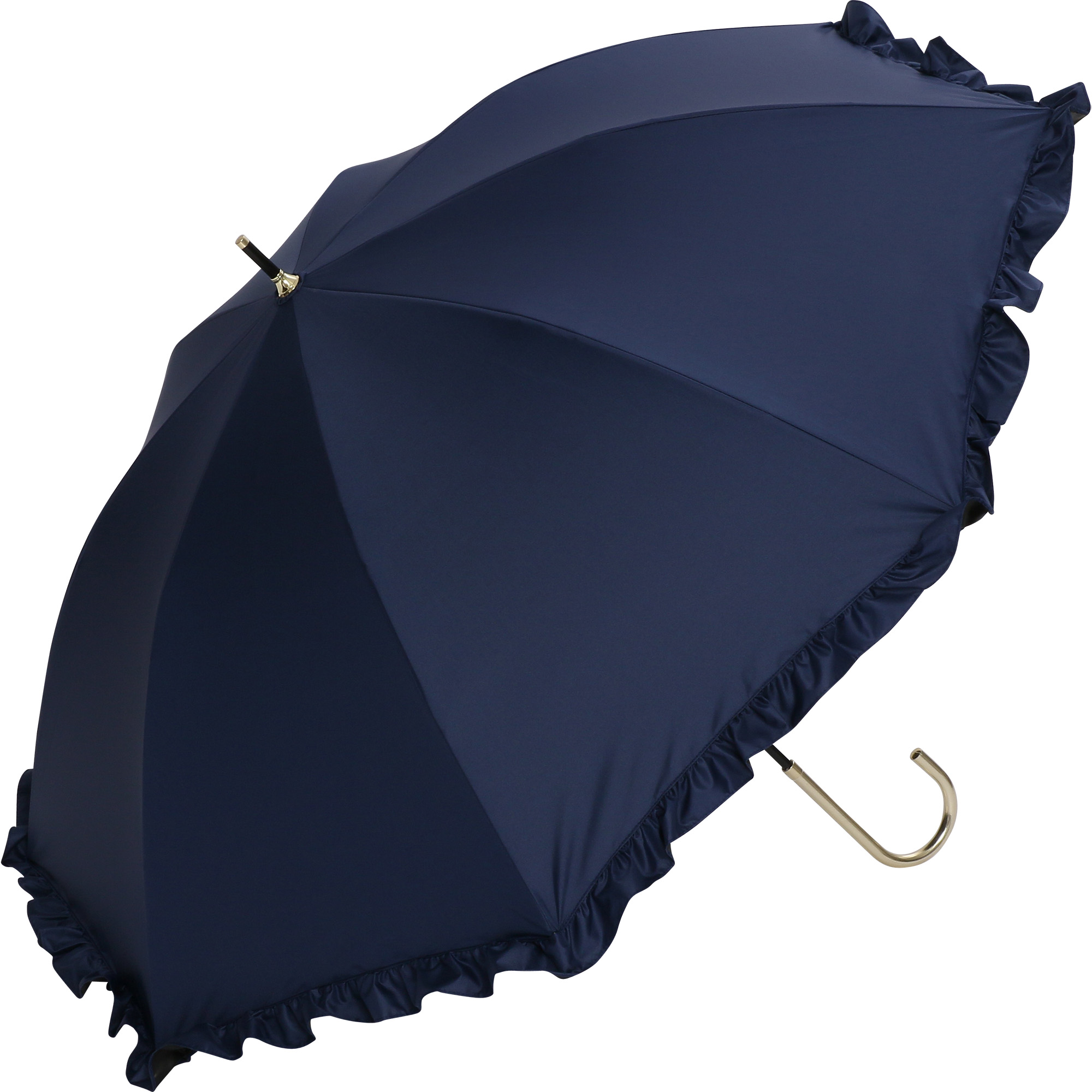 a.s.s.a 公式　日傘　長傘　軽量　フリル　50cm　レディース　傘　完全遮光　遮熱　小さめ　お...