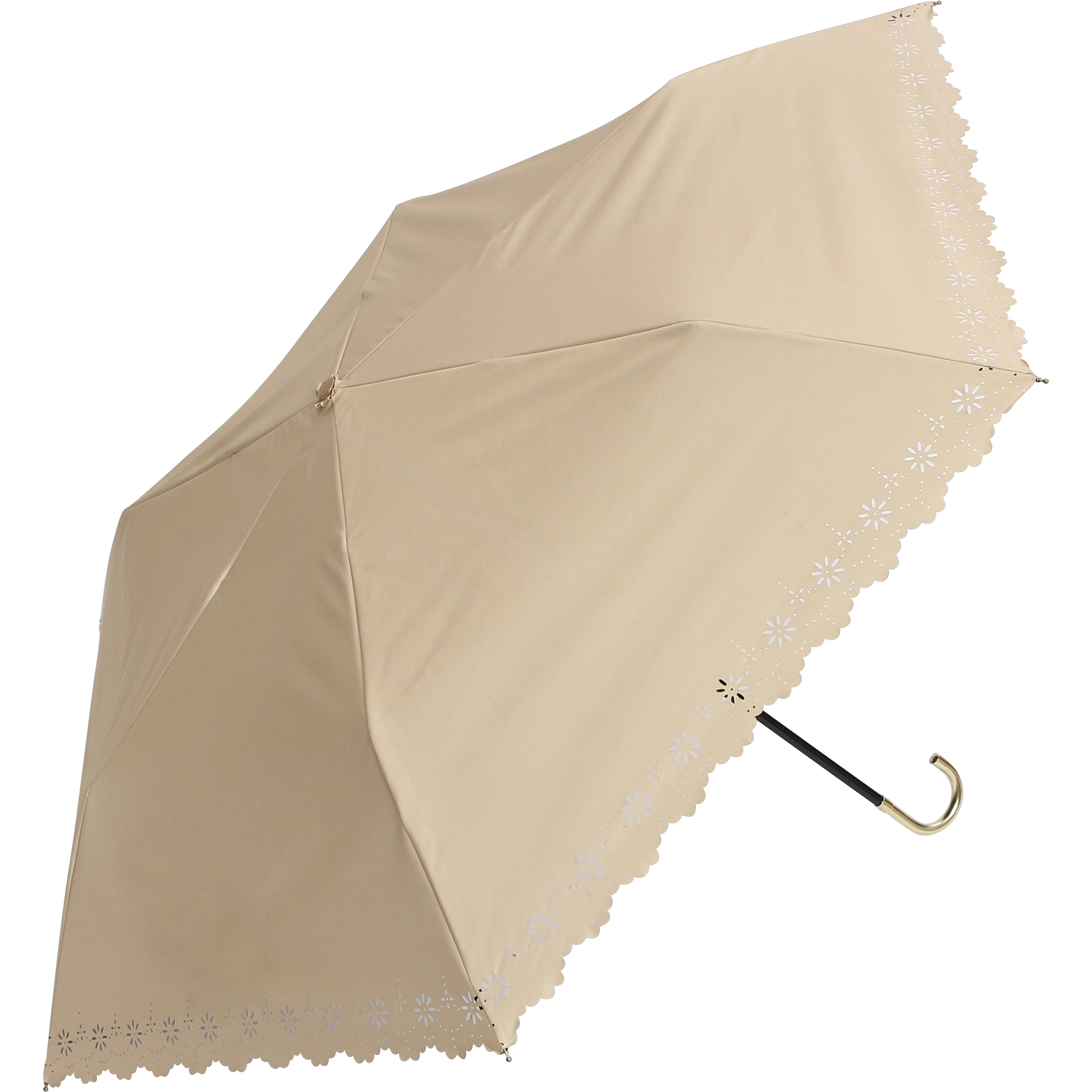 日傘 折りたたみ傘 完全遮光 軽量 レディース 傘 遮光 遮熱 紫外線遮蔽 手開き レース フリル 折り畳み uvカット 50cm a.s.s.a