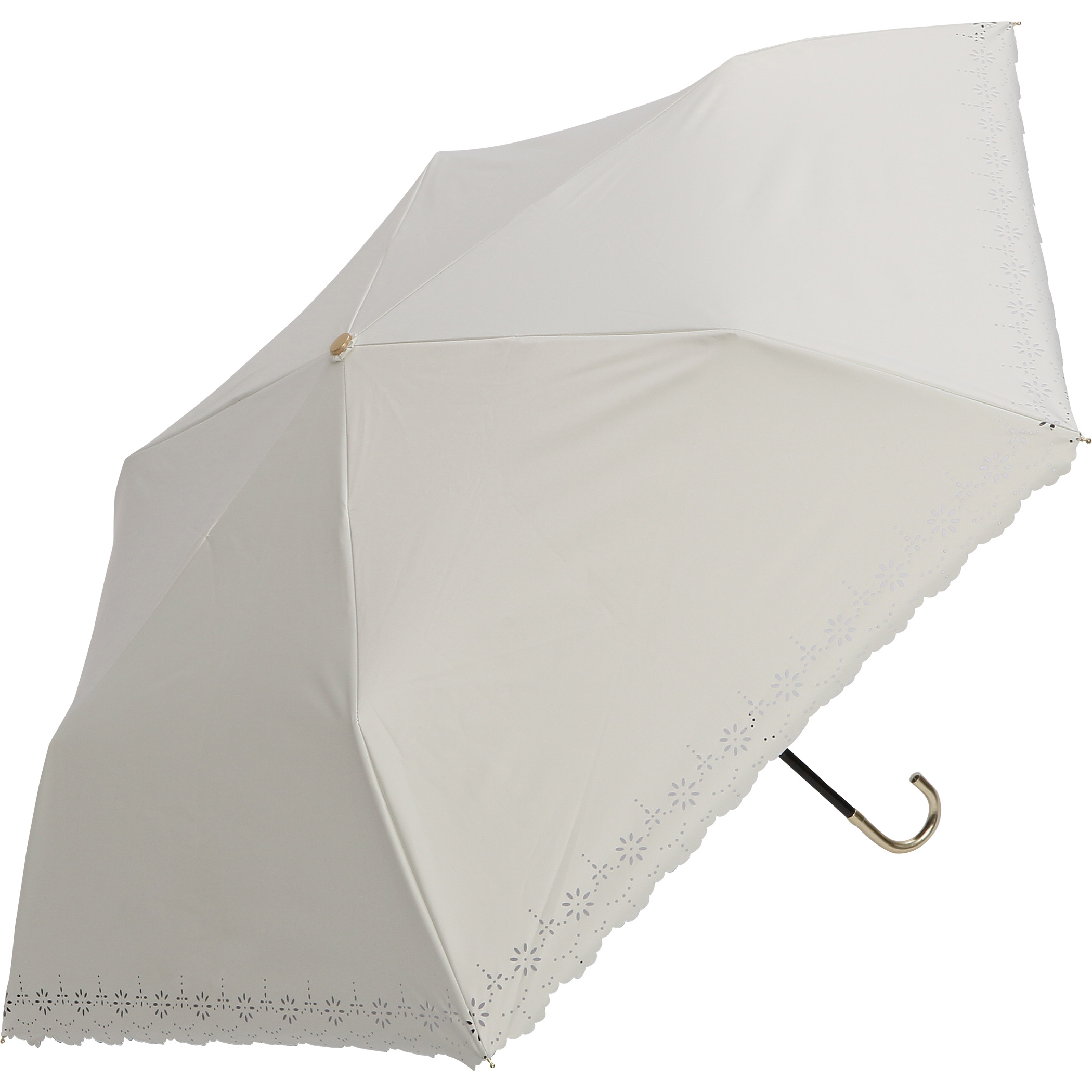 a.s.s.a 公式 日傘 折りたたみ　軽量　完全遮光　レース　刺繍　UV　遮熱　柄　シンプル　ブランド　おすすめ　50cm