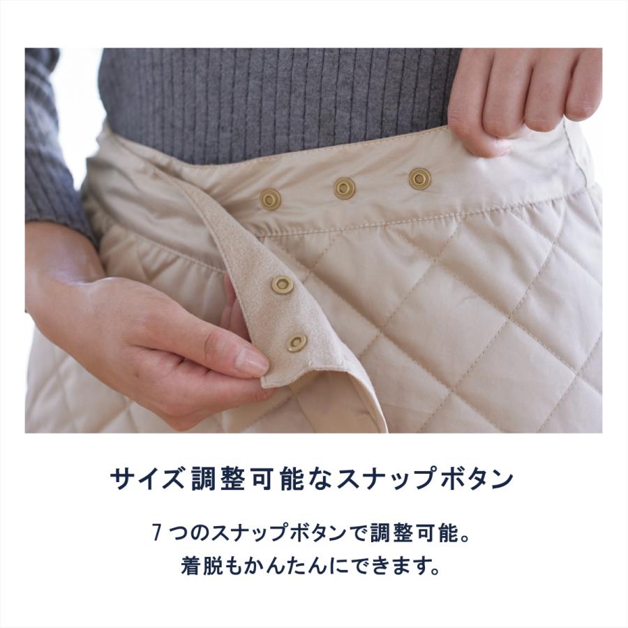 S264/FOXEY ひざ丈トレンチスカート ボタンデザイン 表起毛 40 秋冬
