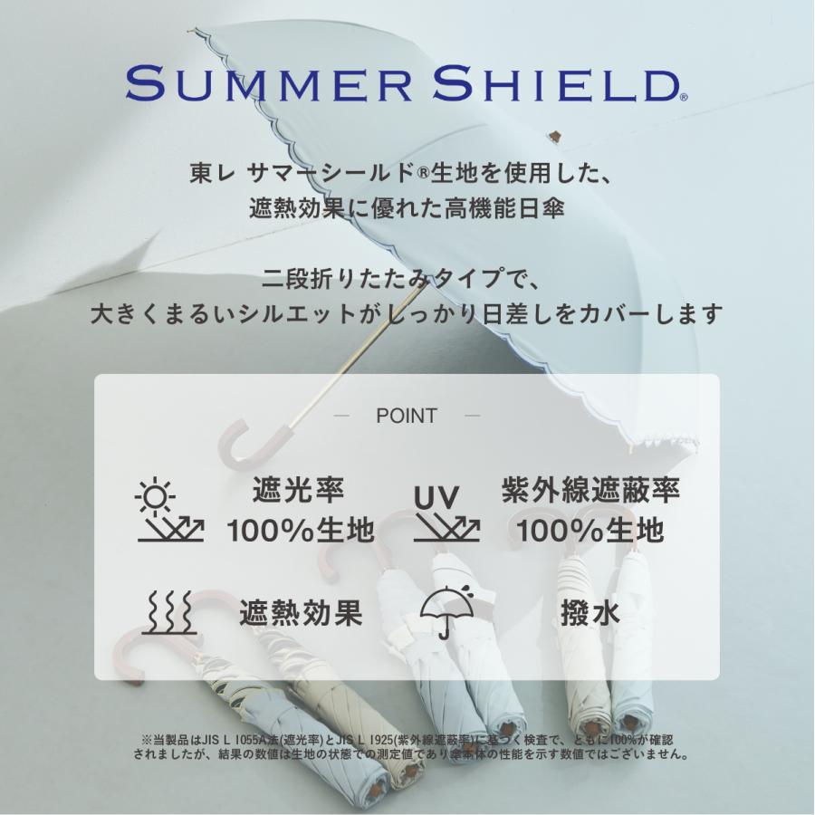 assa 日傘 折りたたみ 東レ サマーシールド レディース トップレス 二