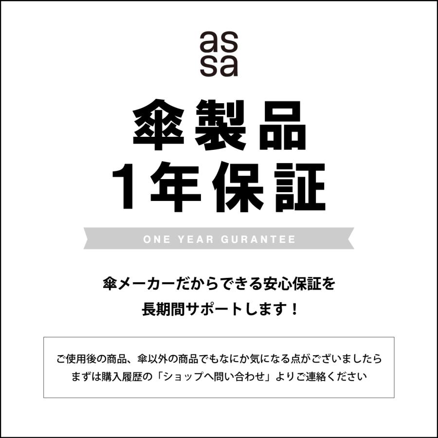 assa [assa 公式] 日傘 メンズ 長傘 大きい 完全遮光 晴雨兼用 