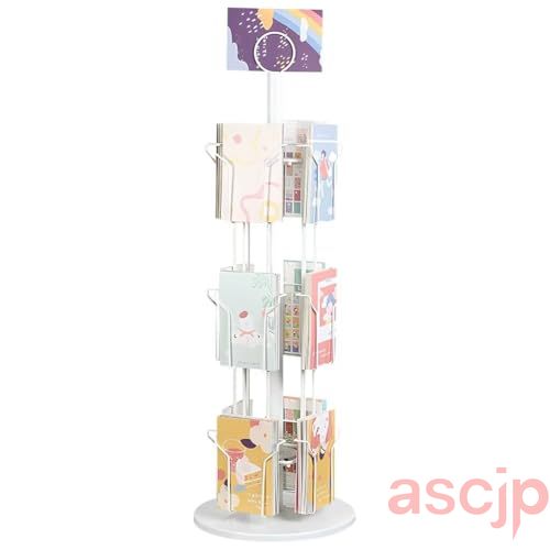 マガジンディスプレイスタンド ポストカードラック 回転ポストカード