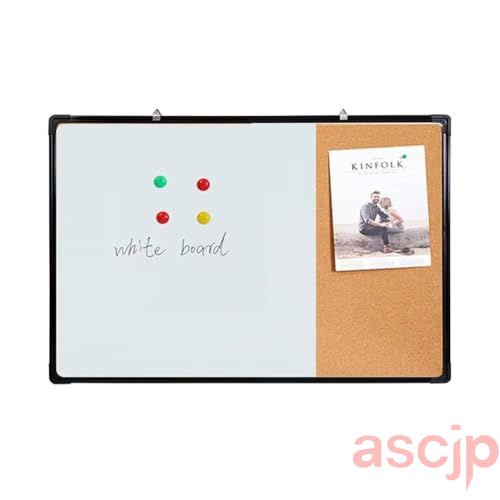 コルクボード ホワイトボード 壁掛け 両用 50*70CM マグネットボード 